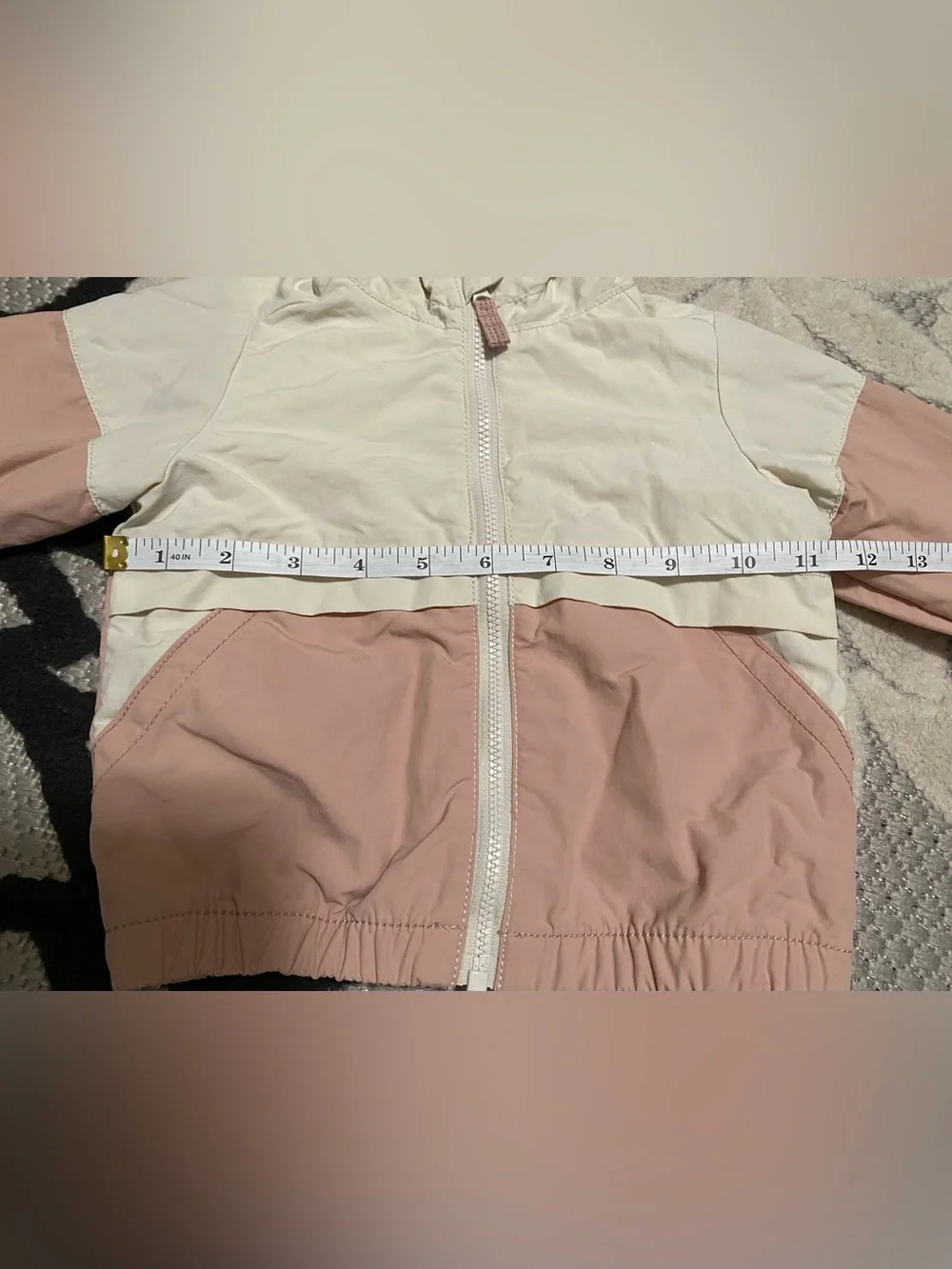 Carter’s Little Planet Baby Girl Pink & White Windbreaker